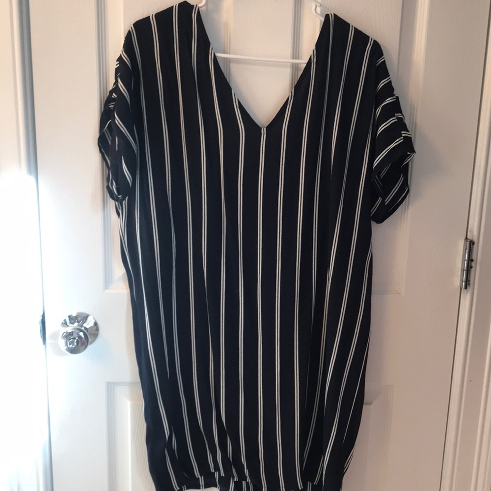 Madewell Blue and White Striped Dress
